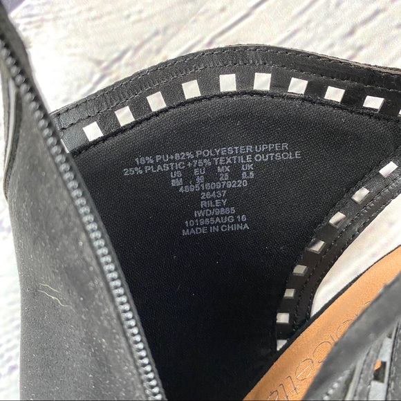 Dolcetta black open toed booties size 8 - Picture 9 of 9